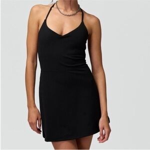 Spiritual Gangster Black Mini Workout Dress Large